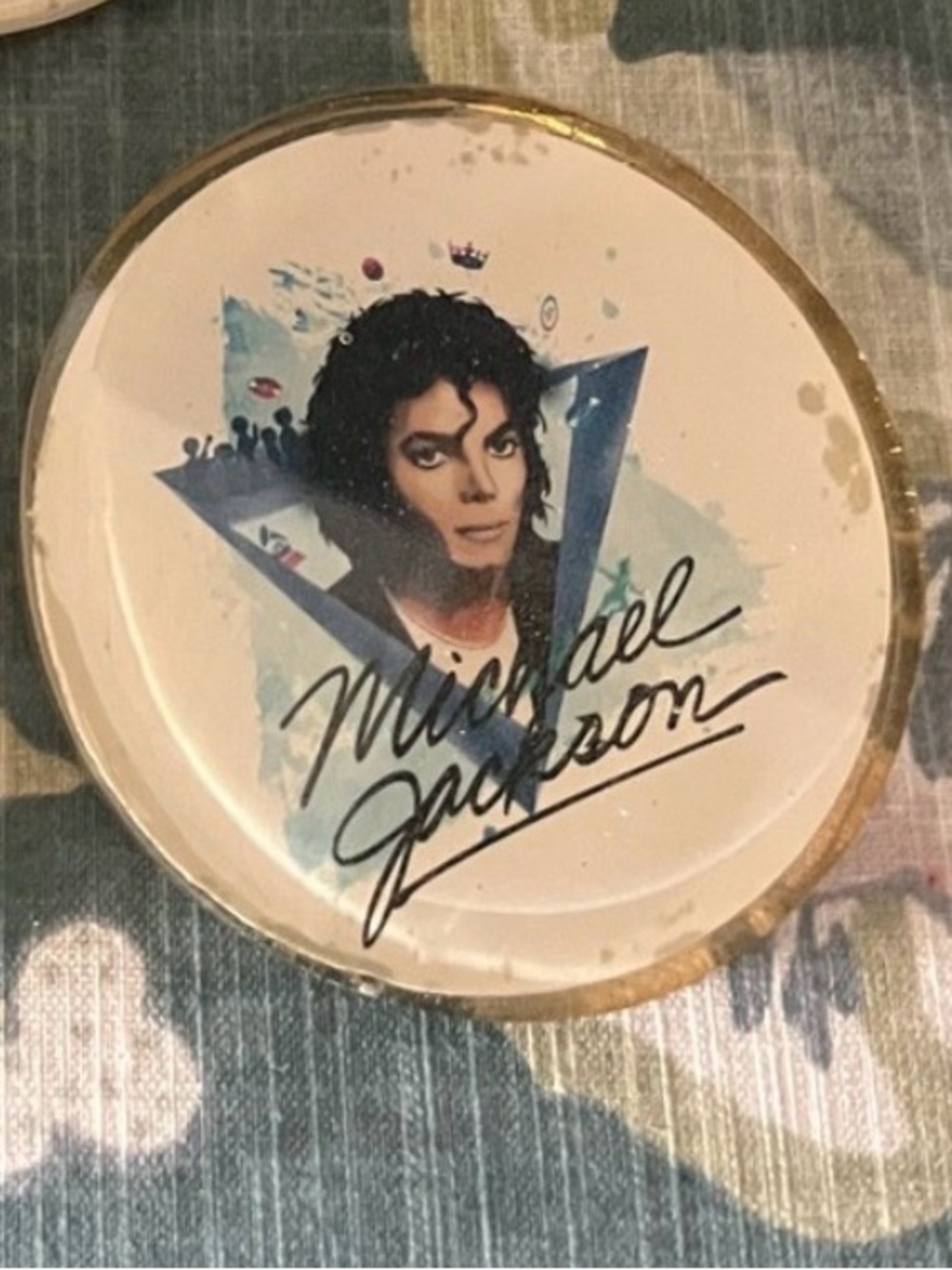 Set of (3) Vintage Michael Jackson Acrylic Coasters - Picture 6 of 8